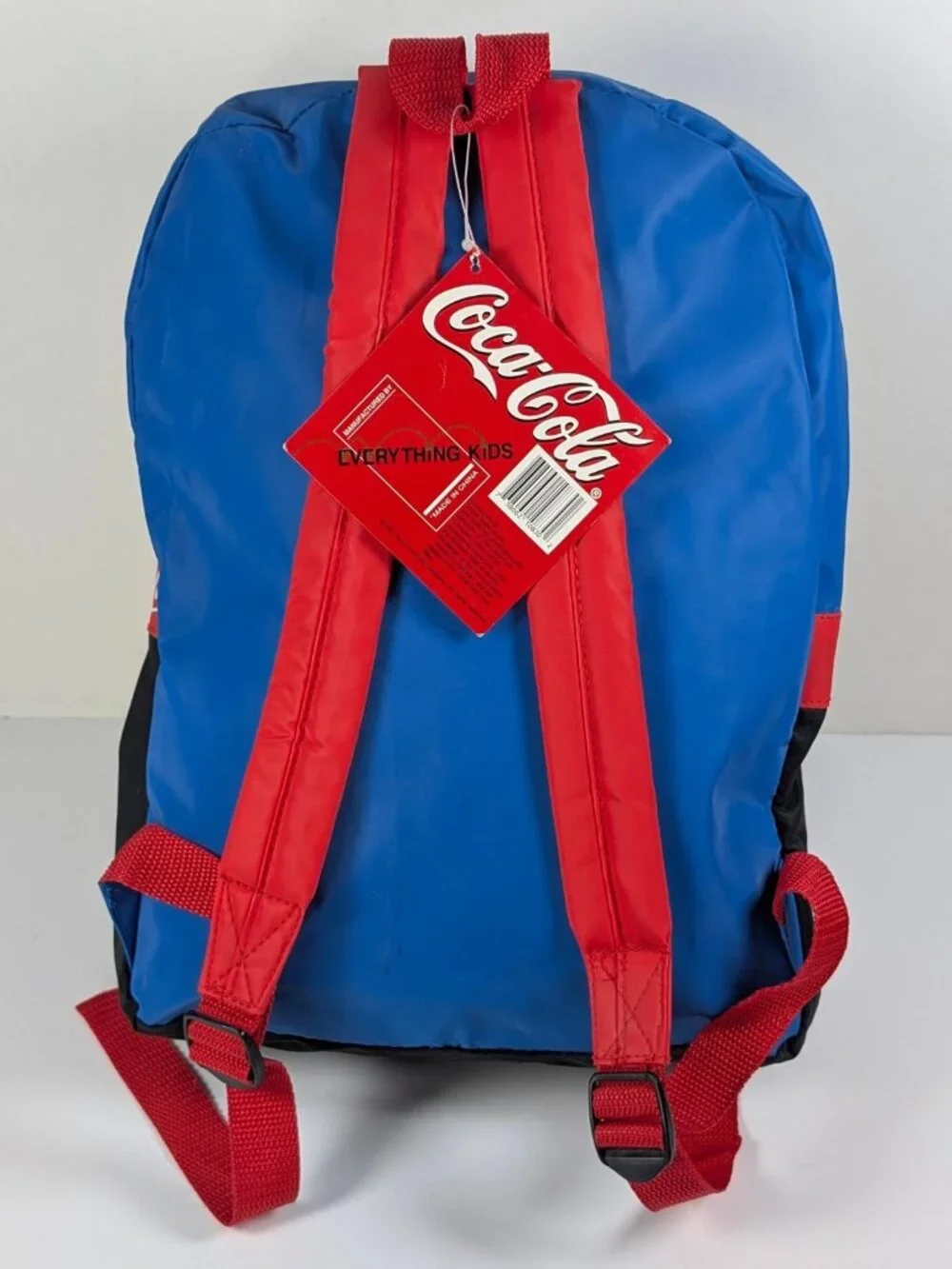 Coca-Cola Polar Bear Baseball Backpack Vintage 90s Nylon NWT + School Supplies